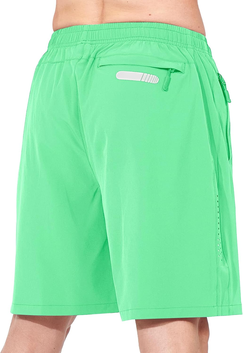  Men's Athletic Running Shorts Gym Workout 7"/9"/5" Zipper Pockets thumbnail