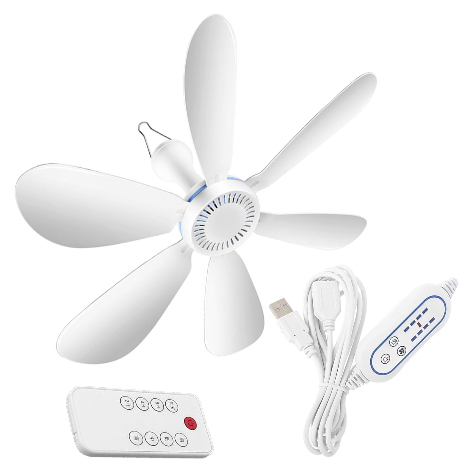 Ventilador colgante portátil USB: la solución para el calor en barcos y acampadas