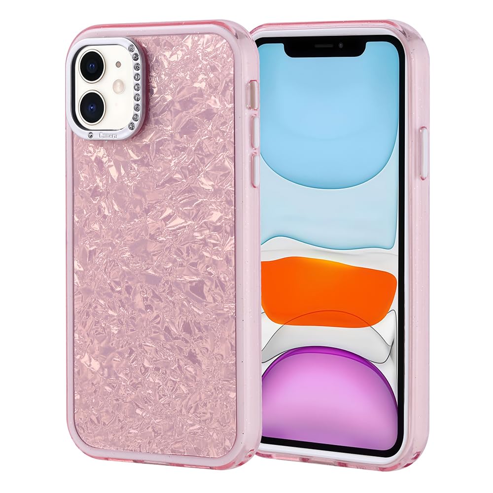 Zore Apple ile uyumlu iPhone 11 Kılıf Taşlı Tasarımlı Zore Kapi Kapak Pembe