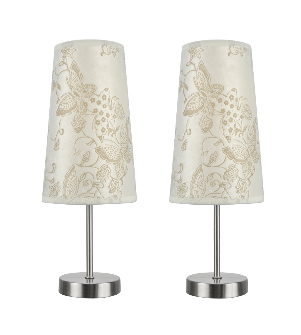 Aspen Creative 40084-9, 2-Pack Set-1 Light Candlestick Table Lamp, Contemporary