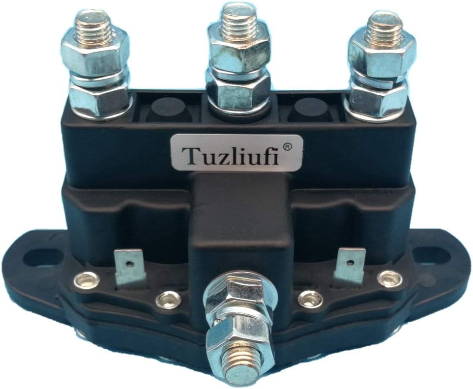 Starter Solenoid Relay Compatible with 214-1211A11 214-1211A51 214-1211A61 214-1231A11 Hydraulic Pump RV Slide Snow Plow Spreader Winch Motors Windlasses Trailer 6 Terminals 12V Z351