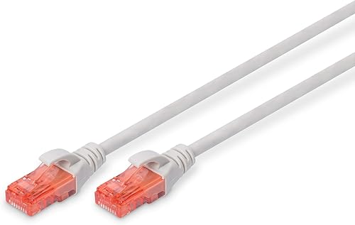 DIGITUS LAN Kabel Cat 6 - 0,5m - CCA Netzwerkkabel Mit RJ45 - U/UTP Ungeschirmt 