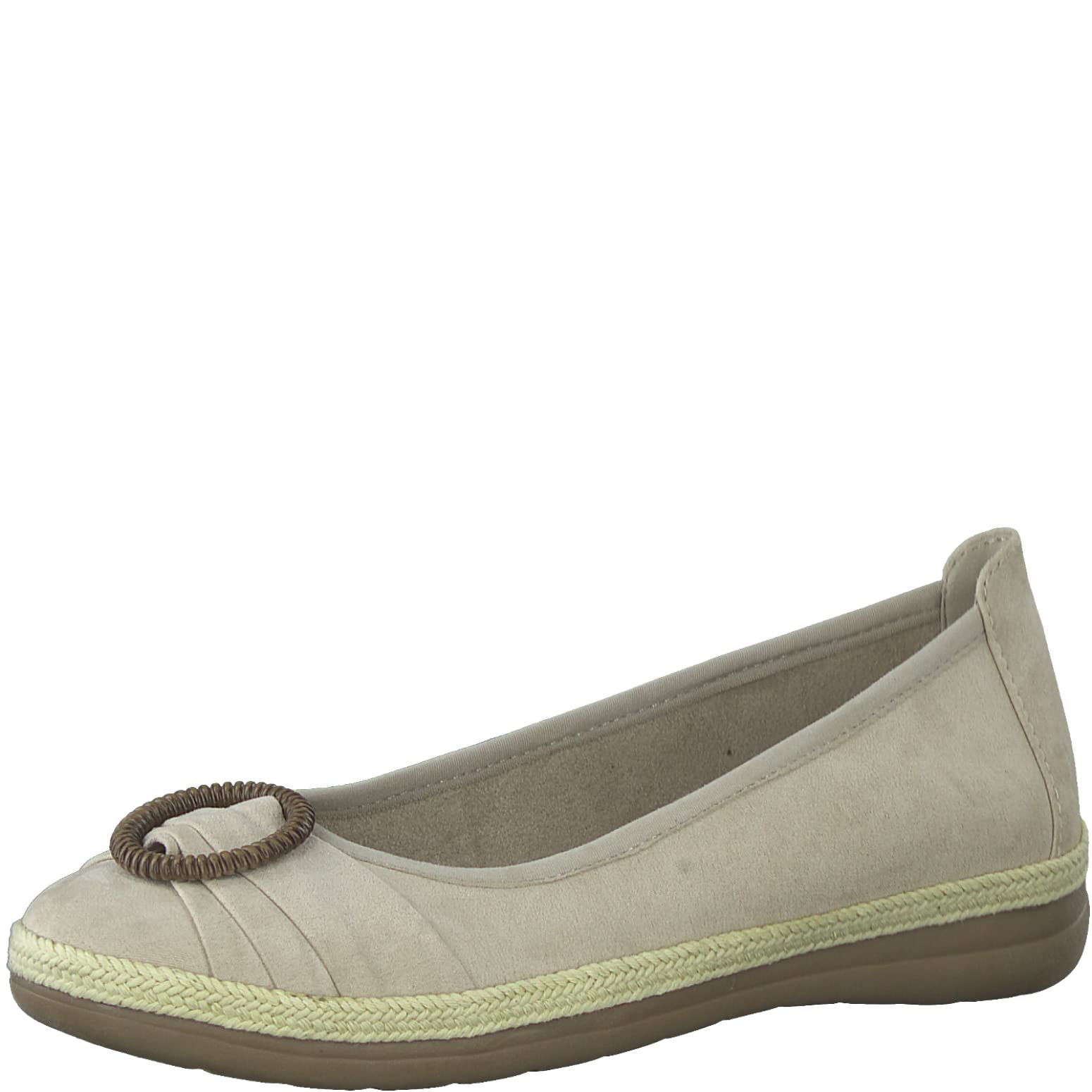 Jana Softline Women's 8-8-22161-20 Ballet Flats, Beige, 37 EU, Beige, 5 UK