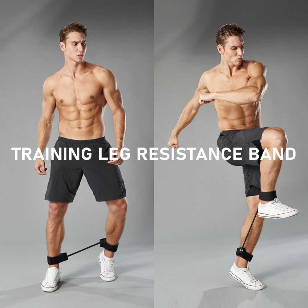 Metaball Training Leg Resistance Band Elastic Rope Strengthen Legs’ Muscle Increase Speed and Stride Length Suitable for Football Basketball Running Volleyball Exercise