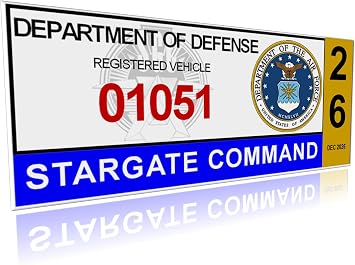 2026 Stargate Command Parking Stickers, Set of 2