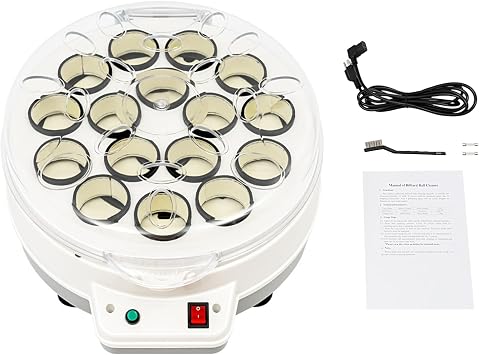 Automatic Pool Ball Cleaner, 16 Balls 180W Electric Pool Ball Polishing and Cleaning Machine Billiard Ball Cleaner and Polisher Removable Tray for American/British Billiards 16 Balls