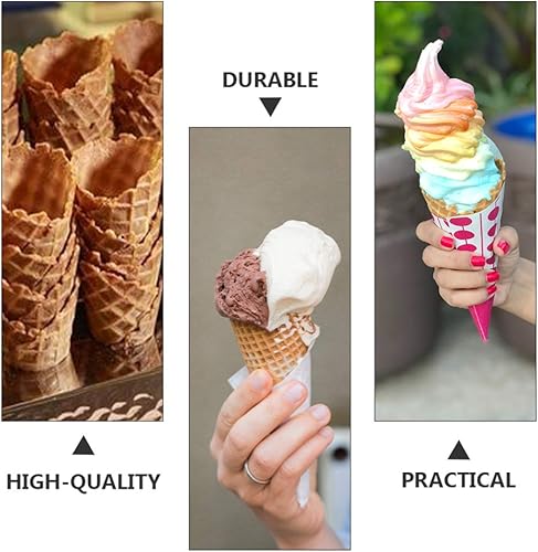 Miniatura 4 de MARURY Pizzelle rodillo de cono de helado Krumkake Herramienta de pastelería Cono de helado Cocina Hornear Waffle Cone Maker Tool Waffle Cone Roller