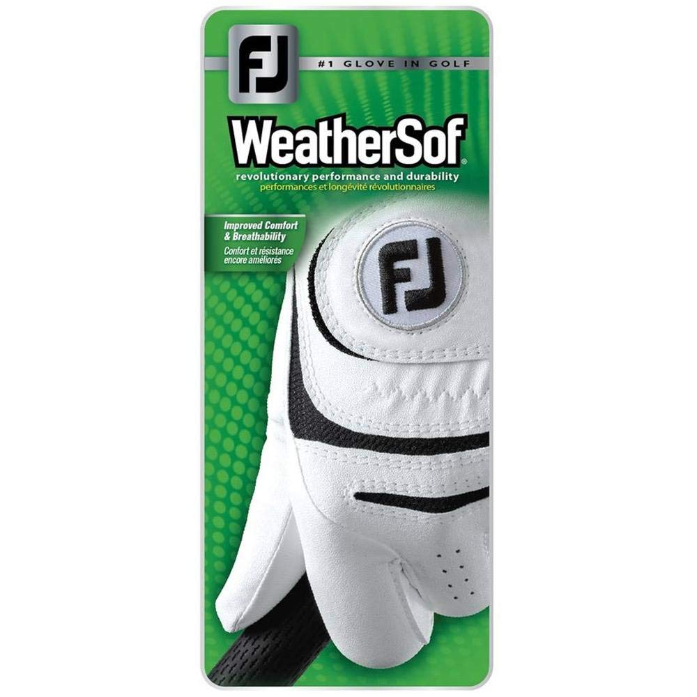 New Footjoy Golfhandschuhe WeatherSof Herren Golf Handschuh (für die linke Hand), weiß