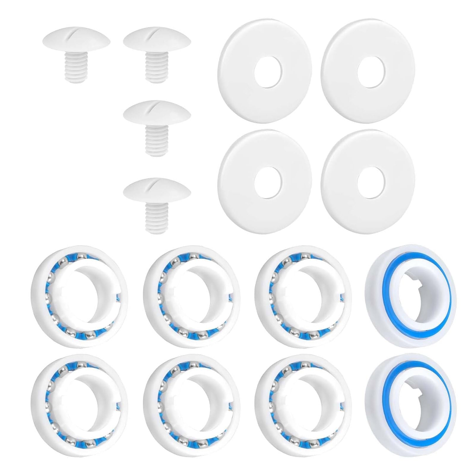 Kalttoy Pool Cleaner Repair Part Bearings and Screw Set Pool Part Swimming Cleaner Component Maintenance Set Replacement