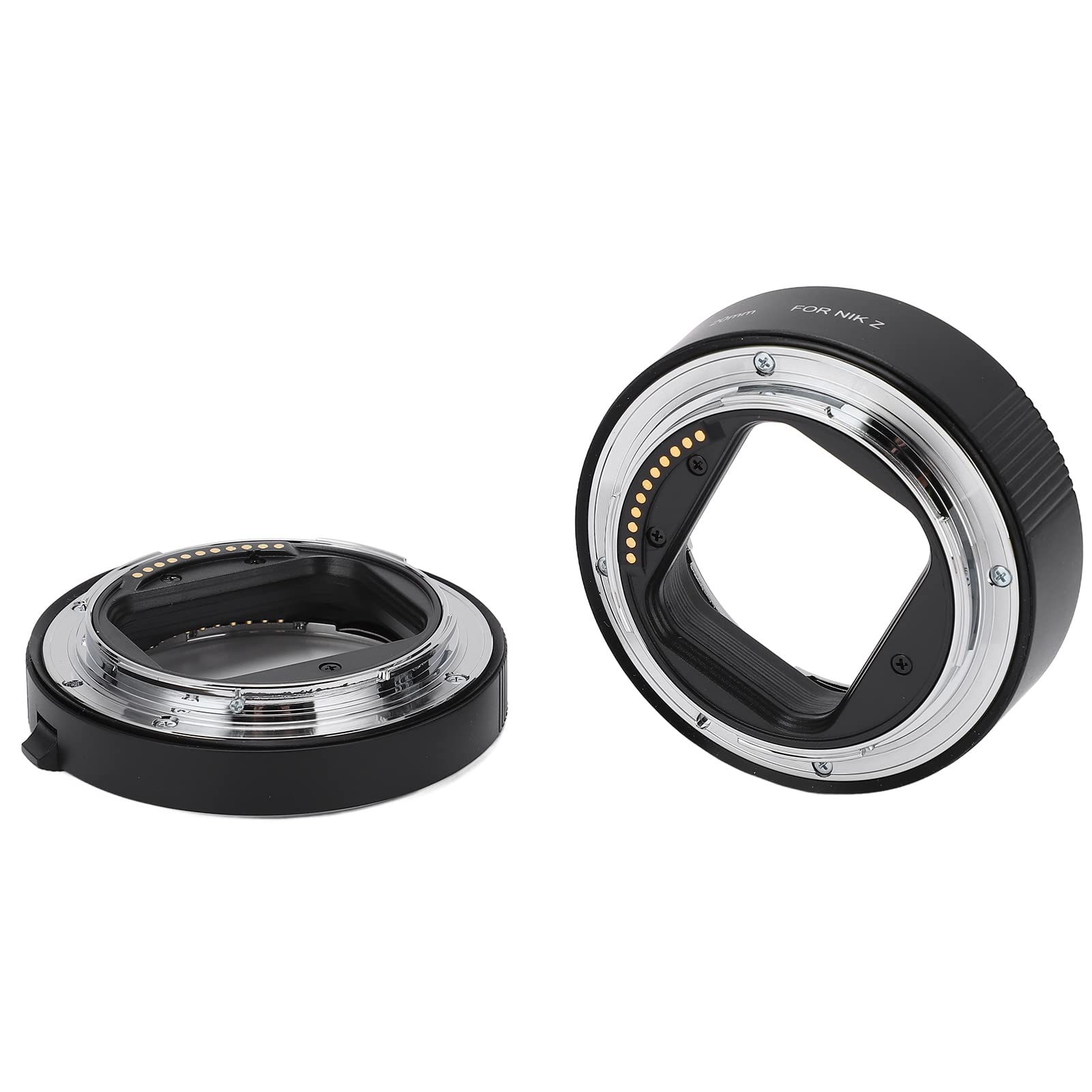 Acouto Zestaw Pierścieni Przedłużających Makro 12 Mm 20 Mm Z Automatycznym Ustawianiem Ostrości do Aparatu Z5 Z6 Z6II Z7 Z7II Z50 Z Mocowanie Kamery Prosty i Blokowany do Montażu Materiału Prosty,
