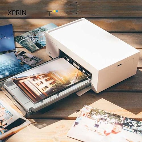 Lunnun Portable 4X6 Inch Instant Photo Printer | Compatible With Ios, Android And Wifi Devices Full-Color Printing (1 Ink Cartridge) (54 Pieces Of Photo Paper) (Wathet) #TOP5