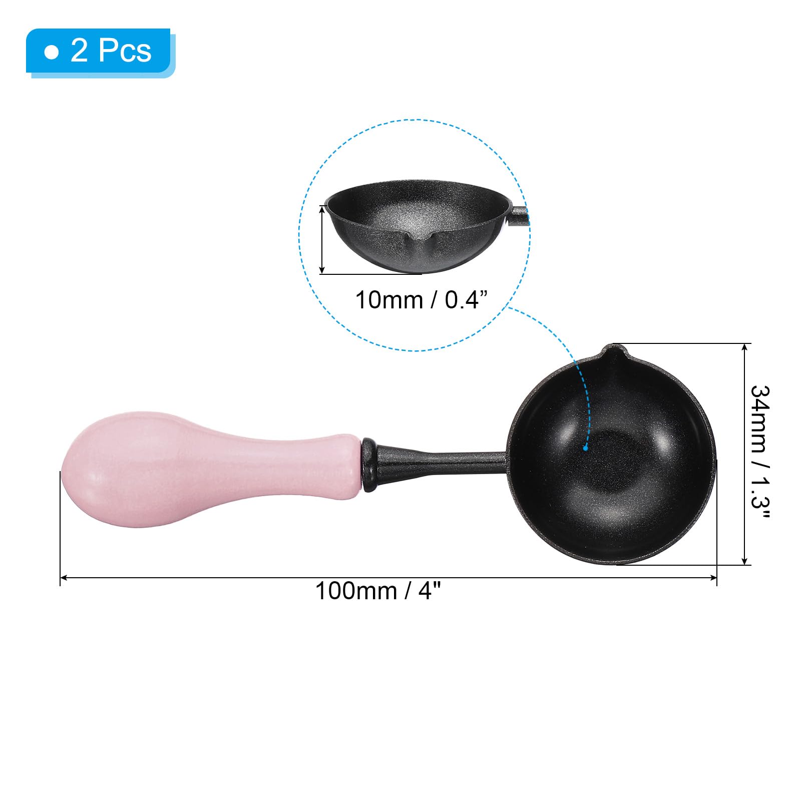 PATIKIL 4" Wax Seal Spoon - Image 2