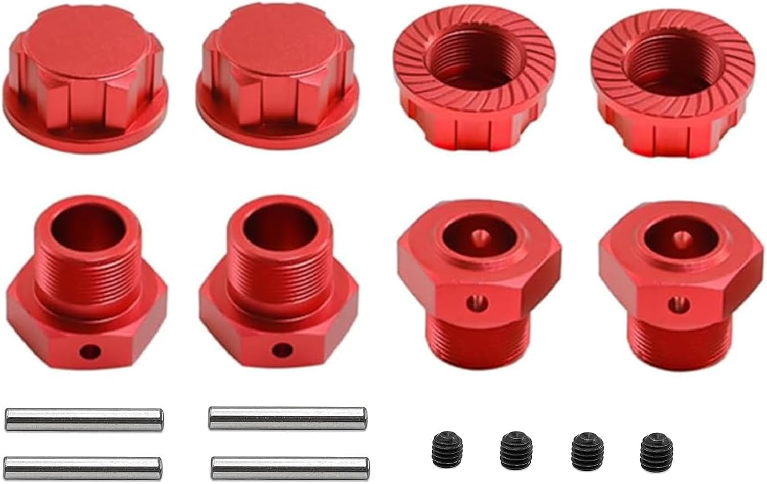Écrou de roue hexagonal 17 mm ARRMA Outcast Mojave 4S rouge - 8