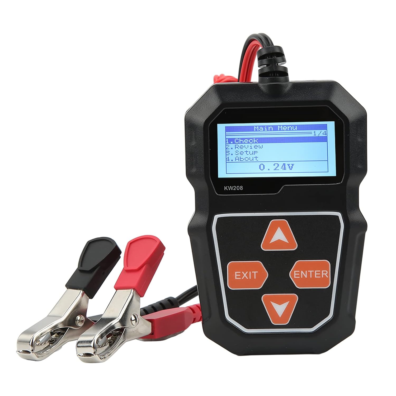 Keenso Cyfrowy Tester Baterii 12 V Automatyczny Analizator Baterii Tester Obciążenia Akumulatora Samochodowego do Ciężarówki SUV z Kolorowym Ekranem TFT LCD CCA Napięcie Test