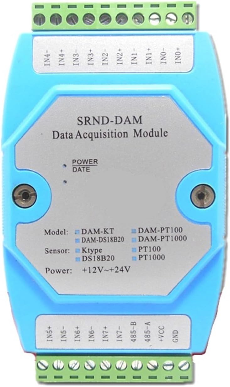 8 Channel K Type Thermocouple Acquisition Module Module Thermocouple Temperature Transmitter Modbus Protocol RS485 (A)