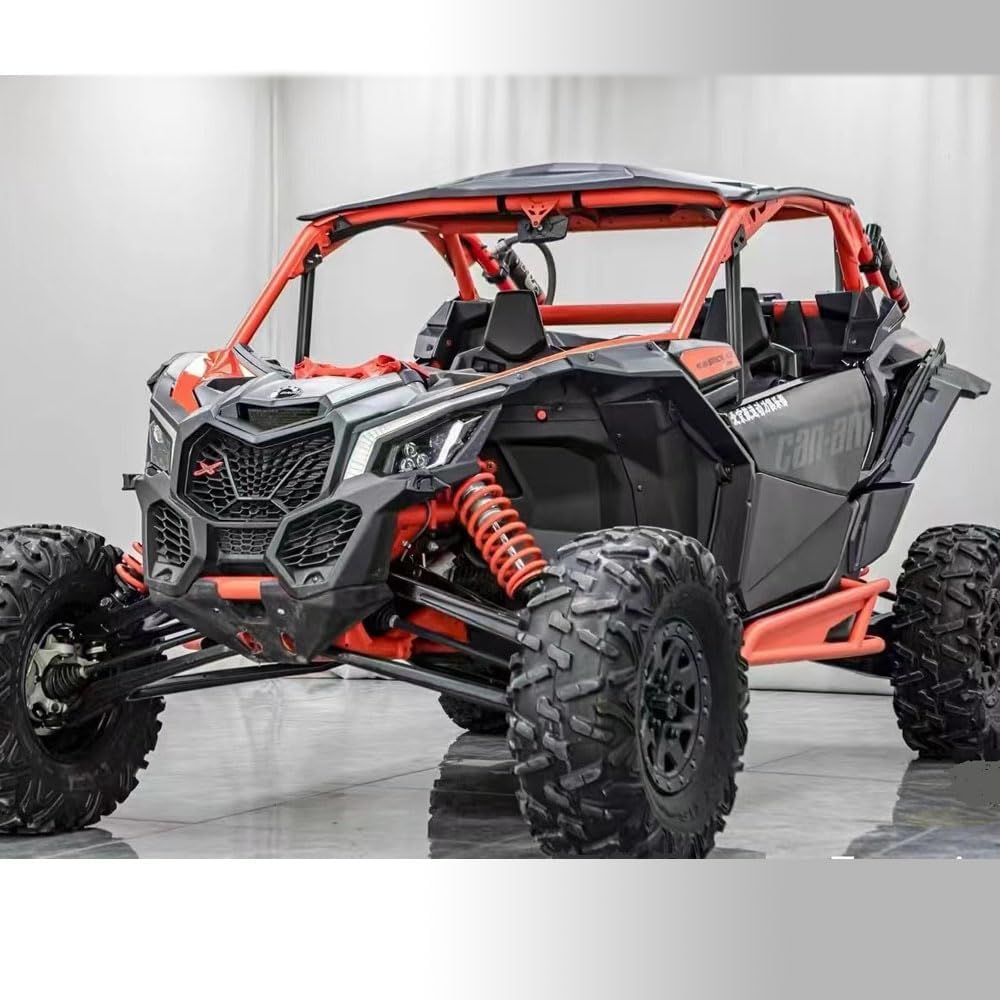 WRLWYRev Up Your Can Am Maverick X3: Red Rock Sliders with Tree Kickers - OEM Style, Fits 2-Door Models 2017-2022 - Replacement for OEM #715003438 and #715002963"