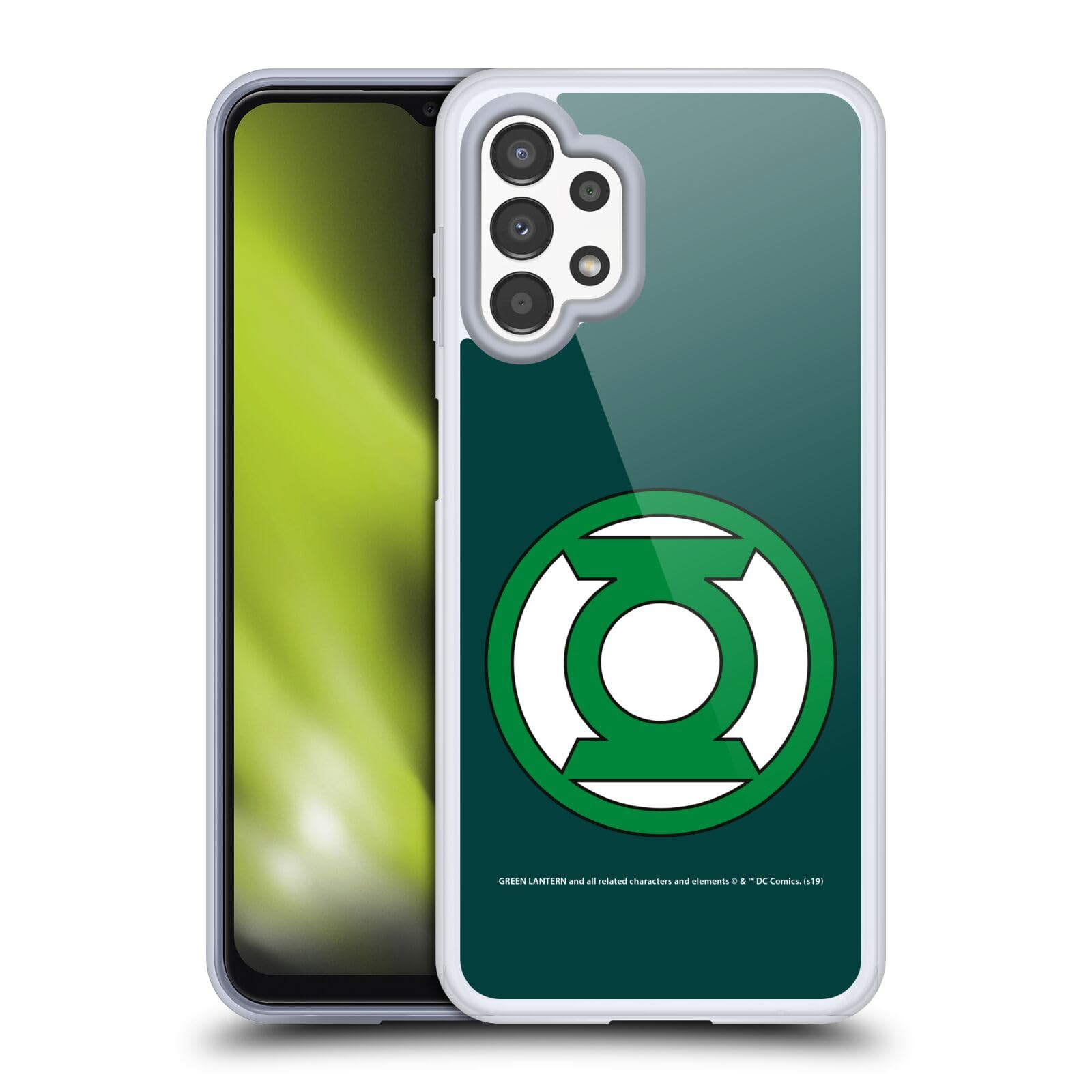 Funda Samsung Galaxy A13 2022 Green Lantern clásica de gel flexible 7