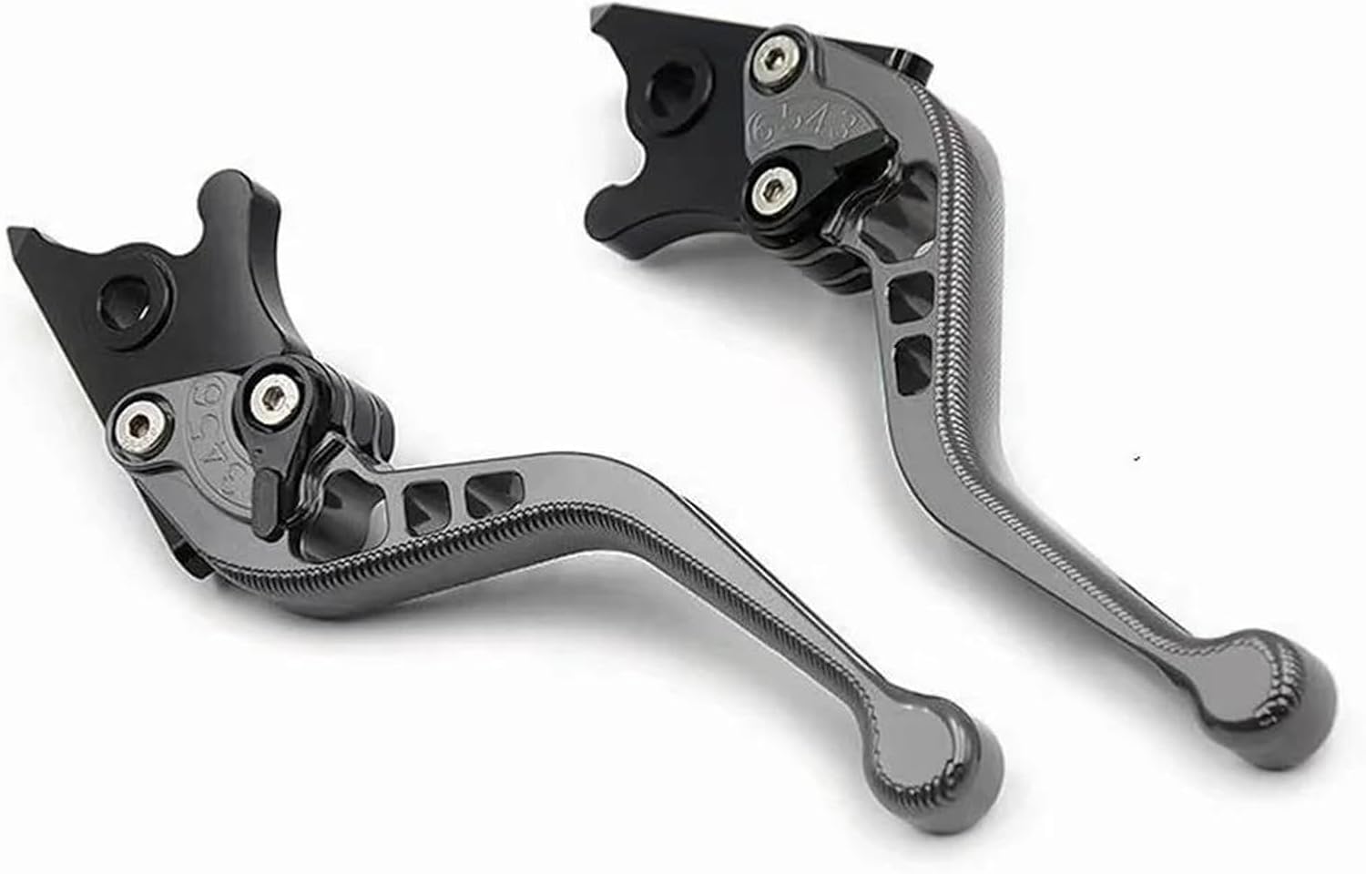 Akcesoria Motocyklowe CNC Regulowana Krótka Dźwignia Hamulca I Sprzęgła Dla YX600 RADIAN 1986-1990 1987 1988 1989(Szary)