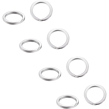 Amazon Co Jp Unicraftale 約10個 30x3mm 304ステンレス製スプリットリング 丸カン 丸リング キーホルダー 二重リング 平キーリング 鍵飾り 銀色 金属色 Diy 副資材 手作り アクセサリーパーツ ホビー