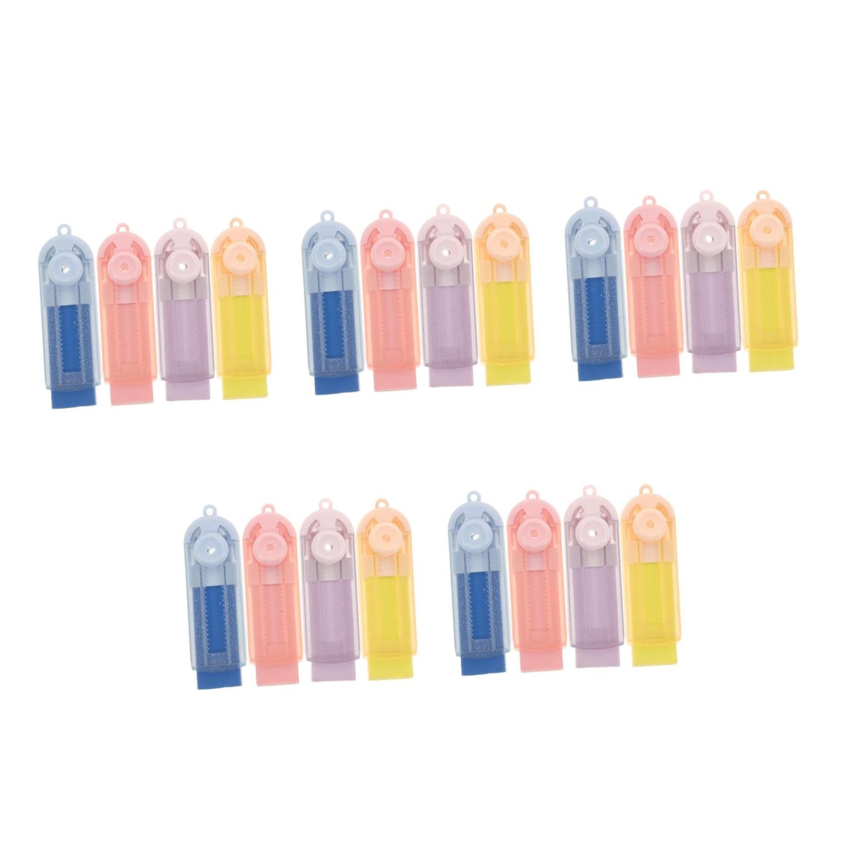 Uonlytech 5 Ensembles Pousser Et Tirer La Gomme École Gomme Rétractable s À Crayons Sèche s Pour Les Étudiants s À Effacer Pour Examen Scolaire Tpr 4 Pièces * 5
