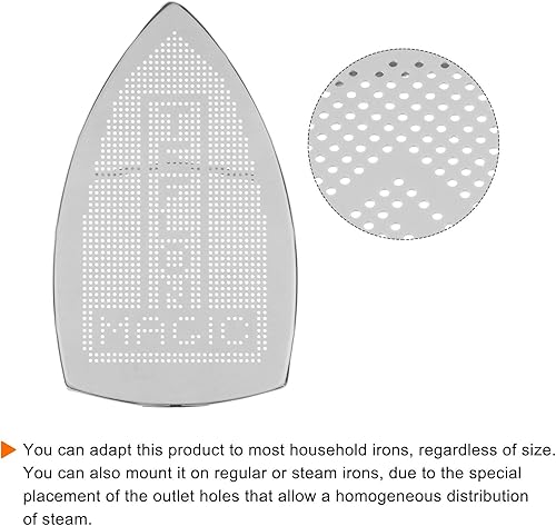 Miniatura 4 de HARFINGTON 2pcs Cubierta de hierro antiadherente Zapato de hierro eléctrico de aluminio Herramienta asistente de hierro Único de hierro Accesorio de