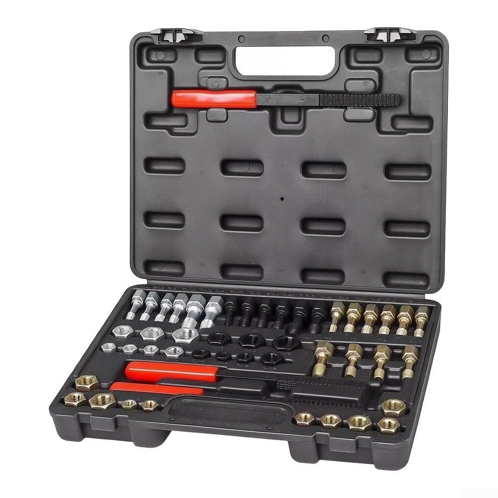 Kit Reparación Roscas 49 Piezas UNF Métrico para acero Kit Reparación
