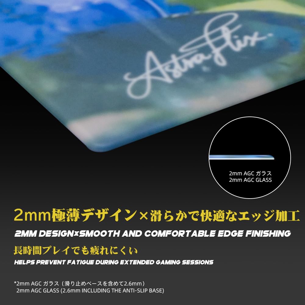 Amazon.co.jp: TALONGAMES ガラス ゲーミングマウスパッド 大型 プロ