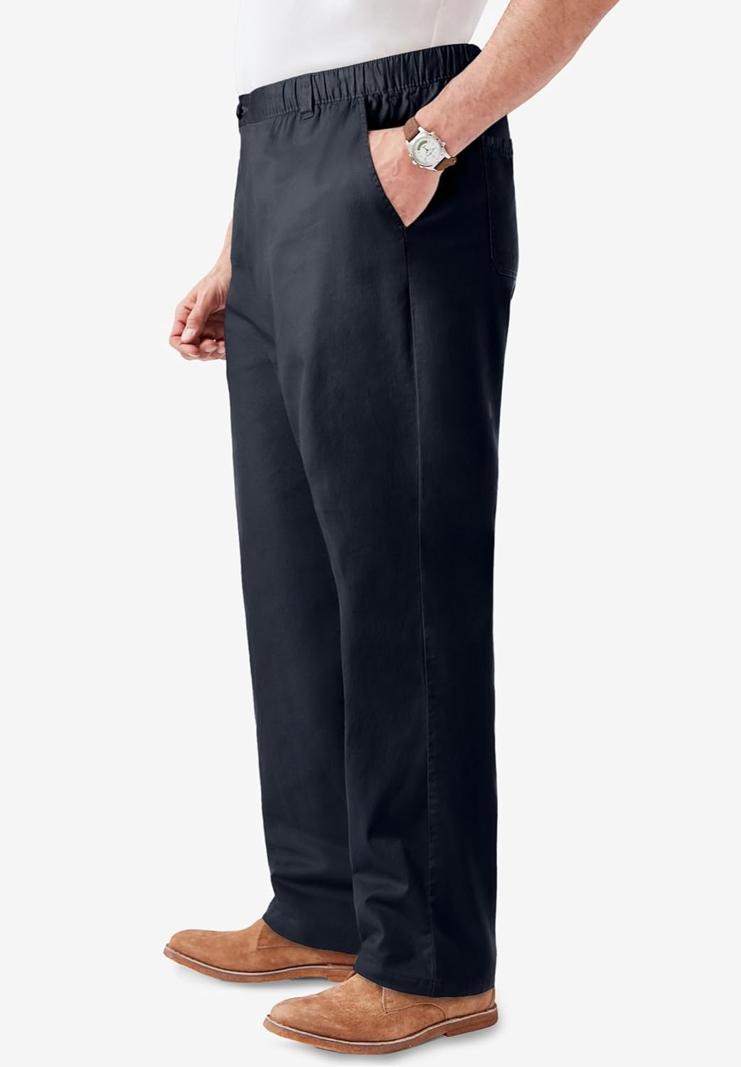 KingSize Men's Big & Tall Knockarounds Full-Elastic Waist Pants
