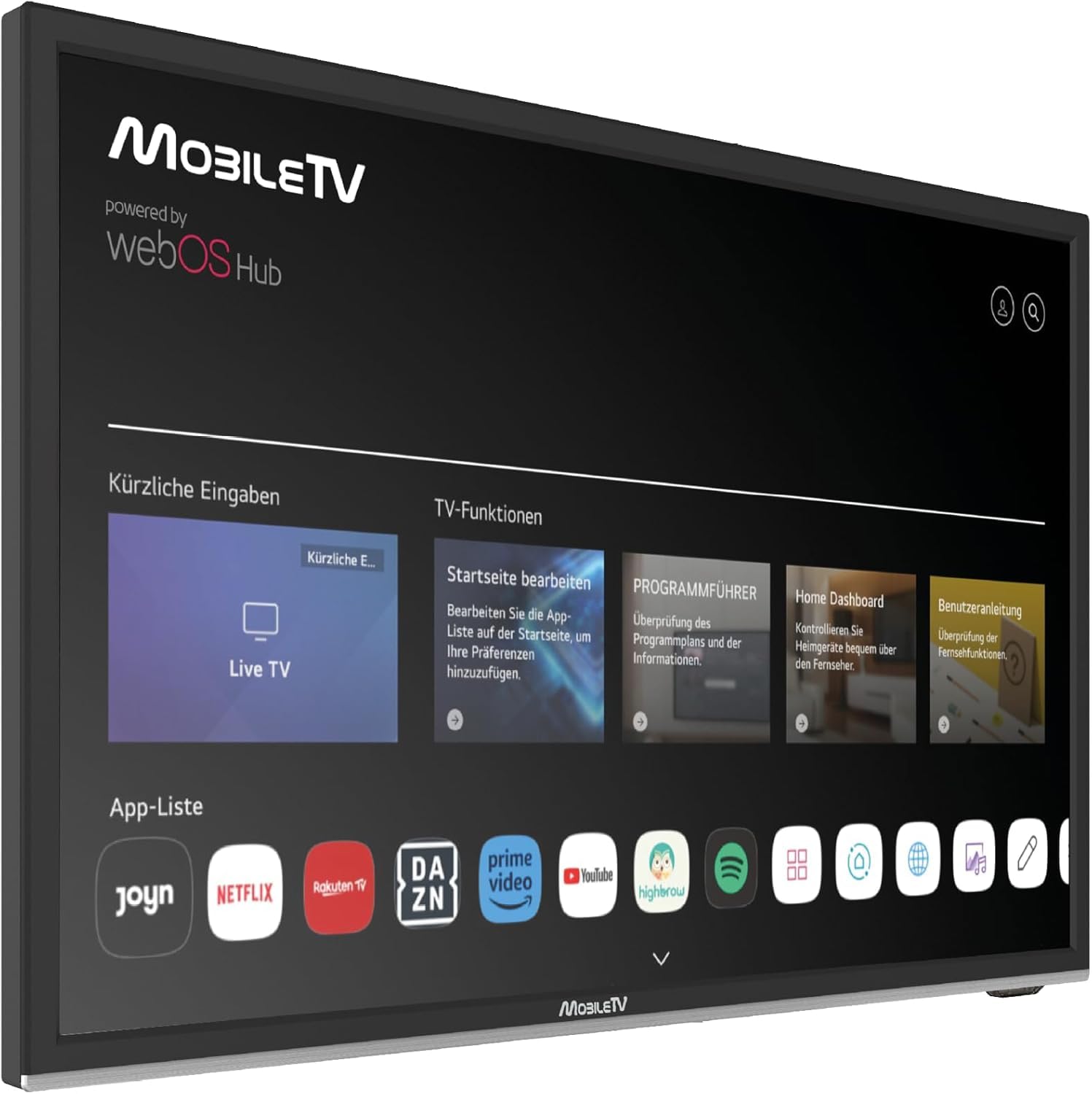 Smart WebOS 19'' - 47 cm - 12V / 24 V / 230V - TV CONNECTE pour Camping Car/Caravanes/WiFi - Bluetooth - Lecteur DVD - Triple Tuner - Garantie 3 Ans (24'')