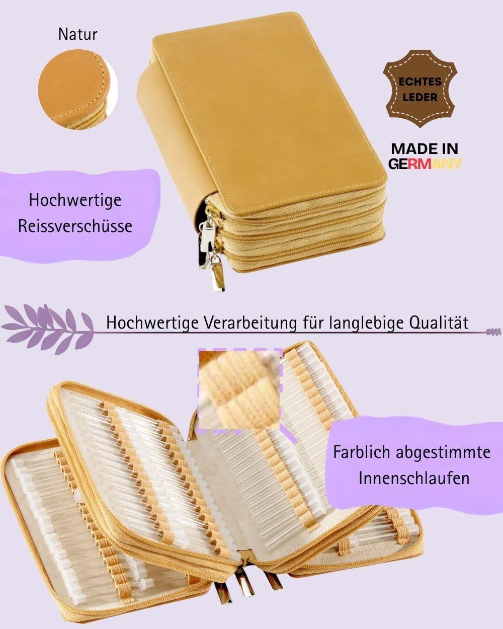Homeopatyczna apteczka kieszonkowa klasyczna 204 szlufki skóra naturalna (bez szkiełek)