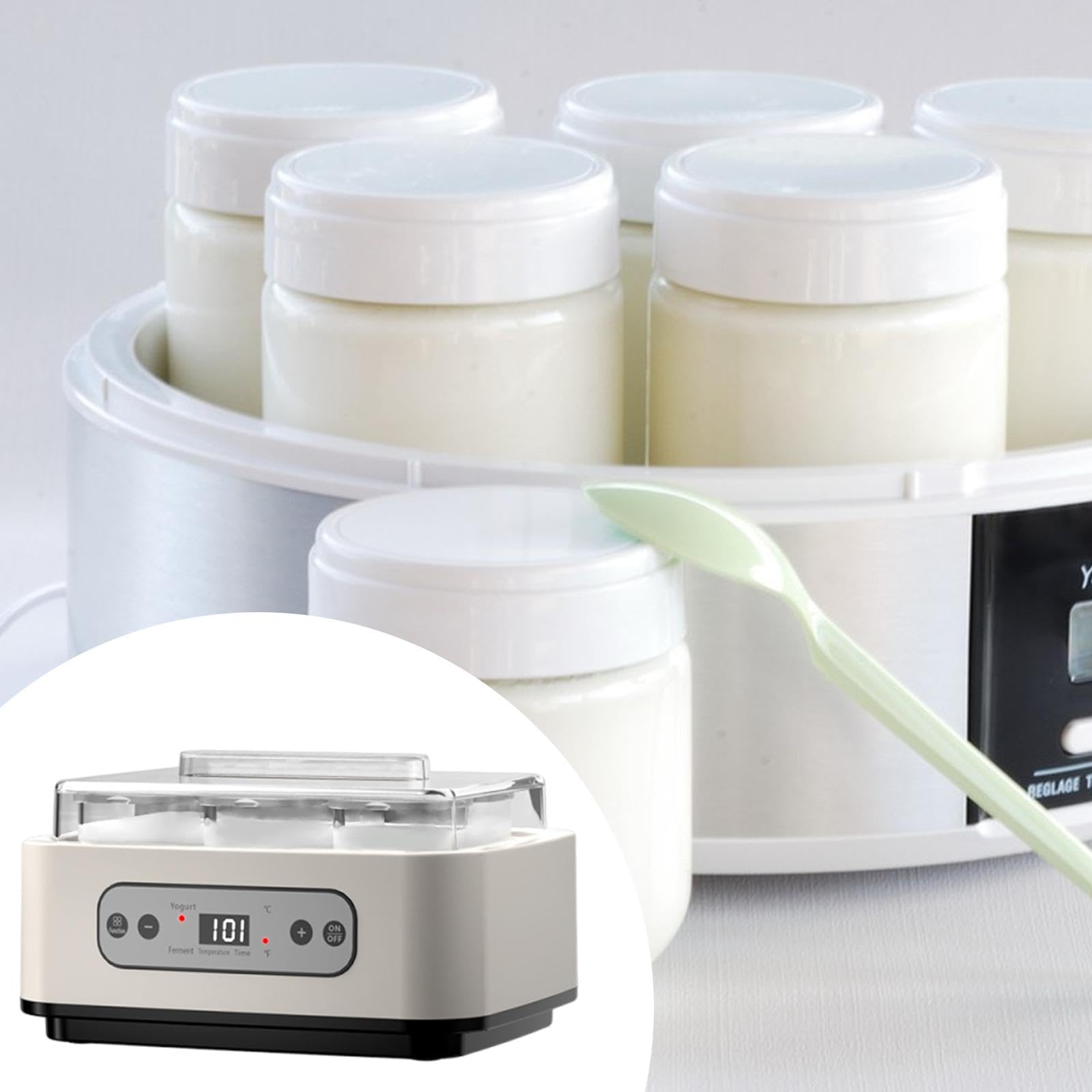 Yogurtera Profesional 6 Vasos Vidrio