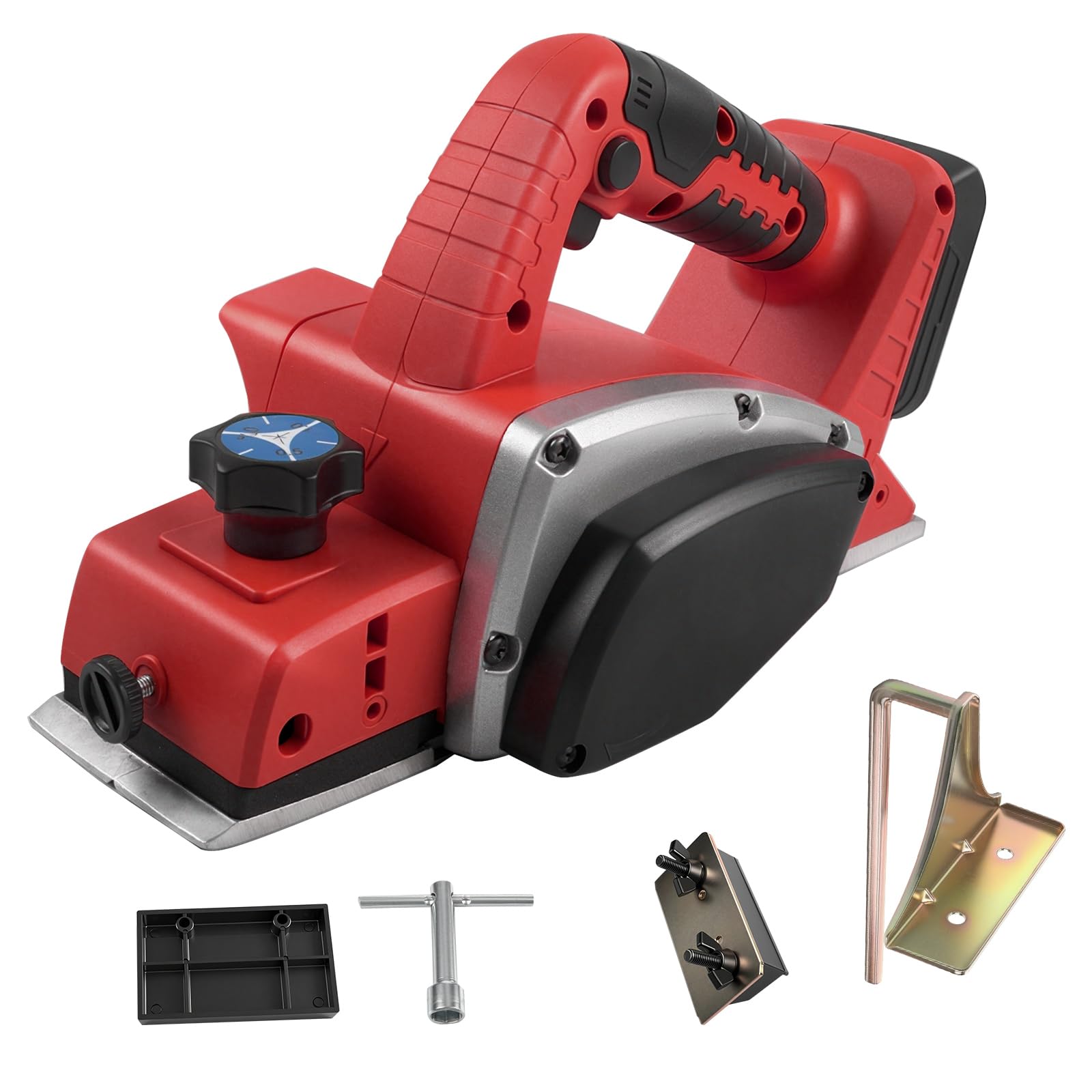 Cepilladora eléctrica inalámbrica para Milwaukee batería de 18 V, 15000 rpm, cepilladora de madera eléctrica de mano sin escobillas con 82 mm de ancho y 2 mm de profundidad de corte para carpintería