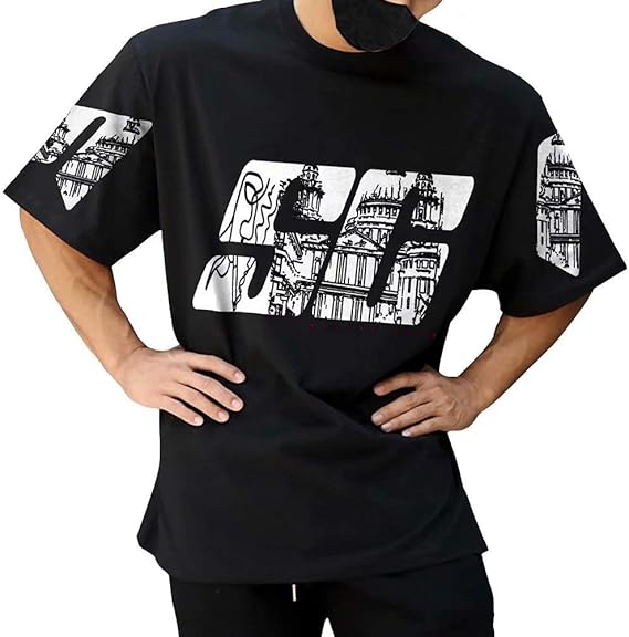 Amazon メンズ 半袖tシャツ カットソー ビッグシルエット ビッグtシャツ ゆったり おしゃれ かっこいい ゆるtシャツ ストリート ヒップホップ 大きいサイズ アクティブシャツ Tシャツ 通販