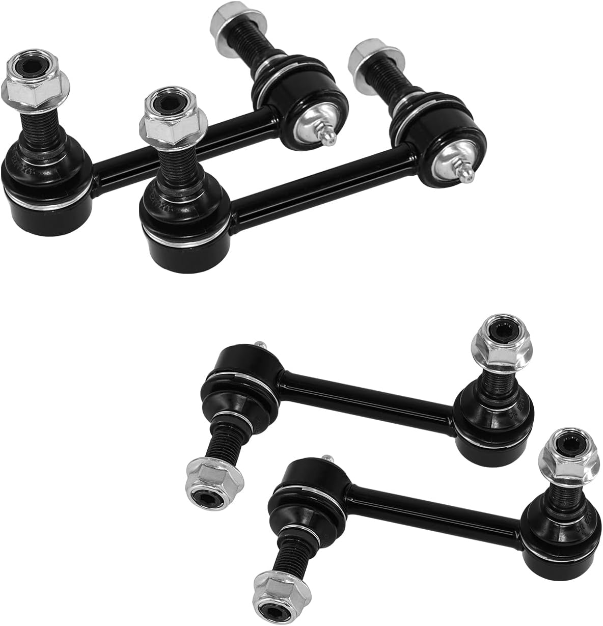 Sway Bar Links, Replacement For K6667 K6668 K80824 K80825 Front Rear Stabilizer Sway Bar End Link Compatible With Chevrolet Trailblazer GMC Envoy Buick Rainier 2004-2007 -4PCS