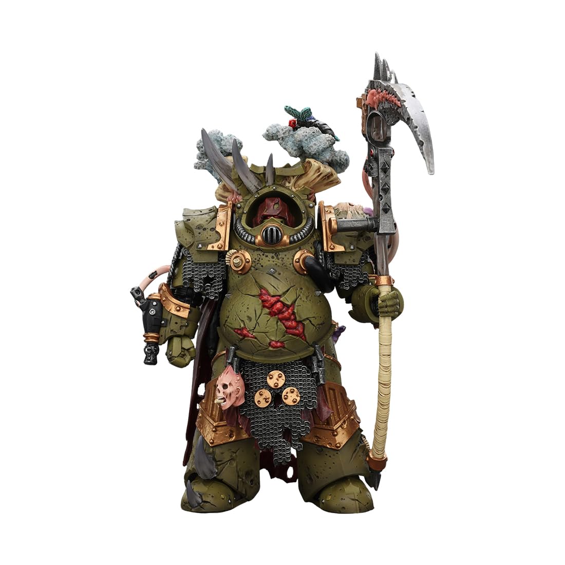Przegubowa figurka żołnierza w skali 1/18, vintage, wojskowy zestaw do zabawy z akcesoriami do broni, kreatywna dekoracja i prezent kolekcjonerski dla dorosłych (Death Shroud Terminator