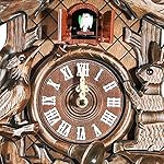 Vintage Cuckoo Wall Clock, Forest Style, Brown, 9.84*3.94*18.9in, Adjustable Volume, Hourly Chime, Night Mode, Silent Clock - Image 4