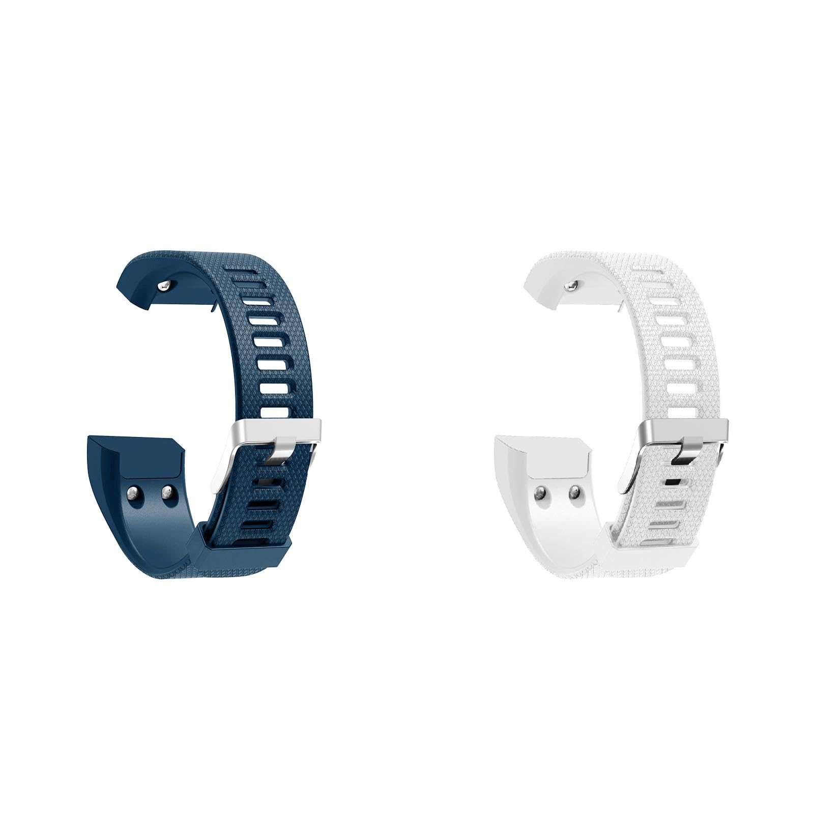 Lot De 2 Bracelets Silicone Compatibles Garmin Approach X40/X10 & Vivosmart HR Plus - Réglables