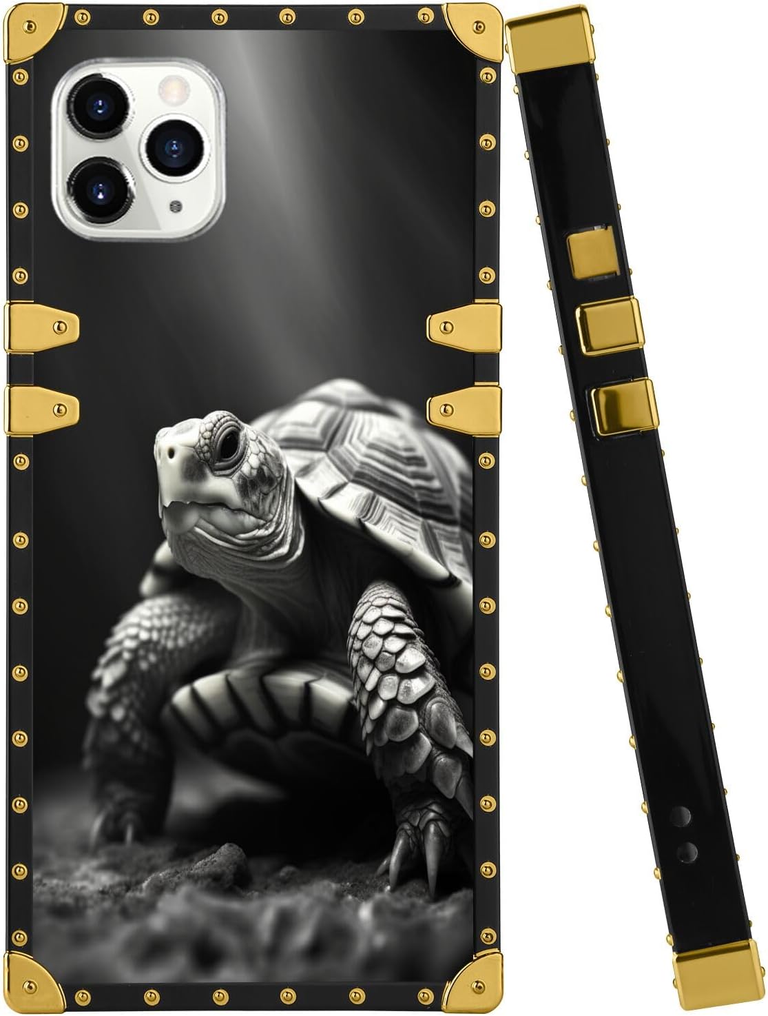 Elgzigok Phone Case for iPhone 11 Pro with Turtle-aa2 Pattern Design Black Soft TPU Slim Fit Anti Scratched Protection Cover Case