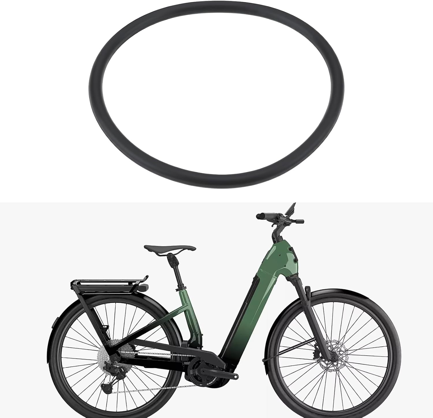 2Pcs O-Ring 1270016119 for Mounting Chainring BDU4XX Compatible with Bosch 37YY 31YY 38YY E-Bike Spider Seal