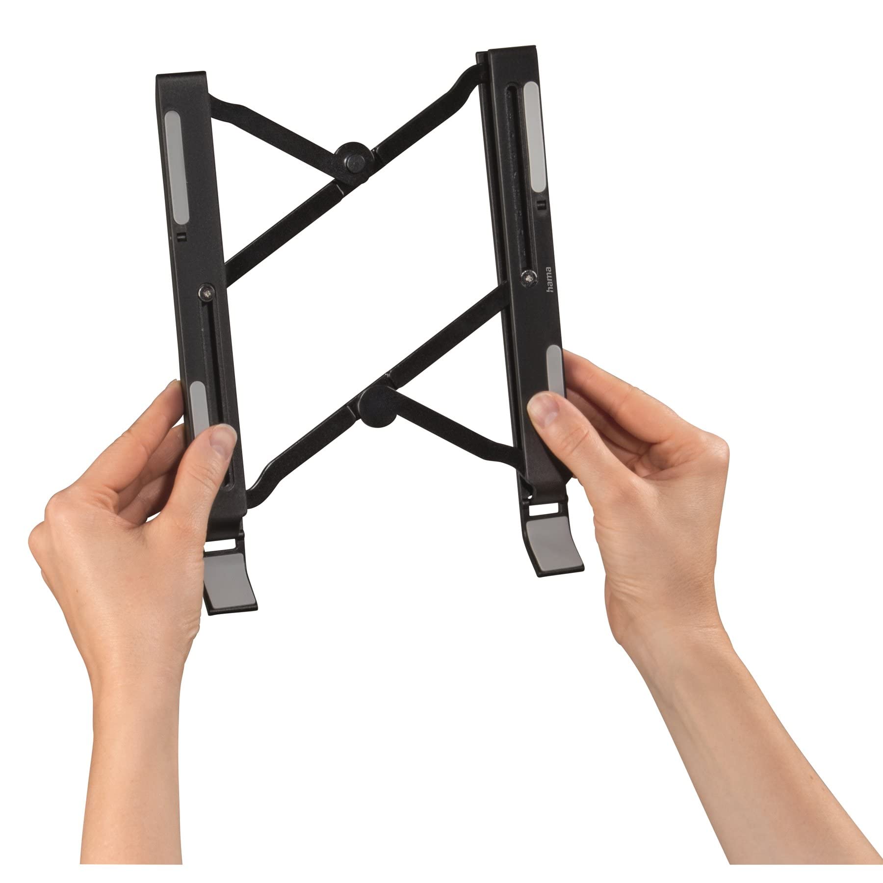Hama - Soporte para portátil Light, Plegable, inclinable, para portátiles de hasta 15,4", Negro