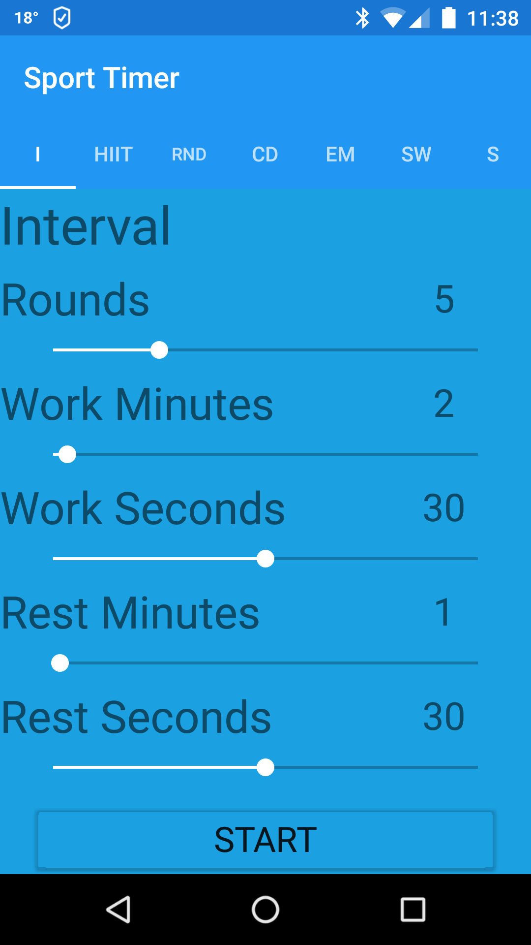 Sport Timer App on Amazon Appstore