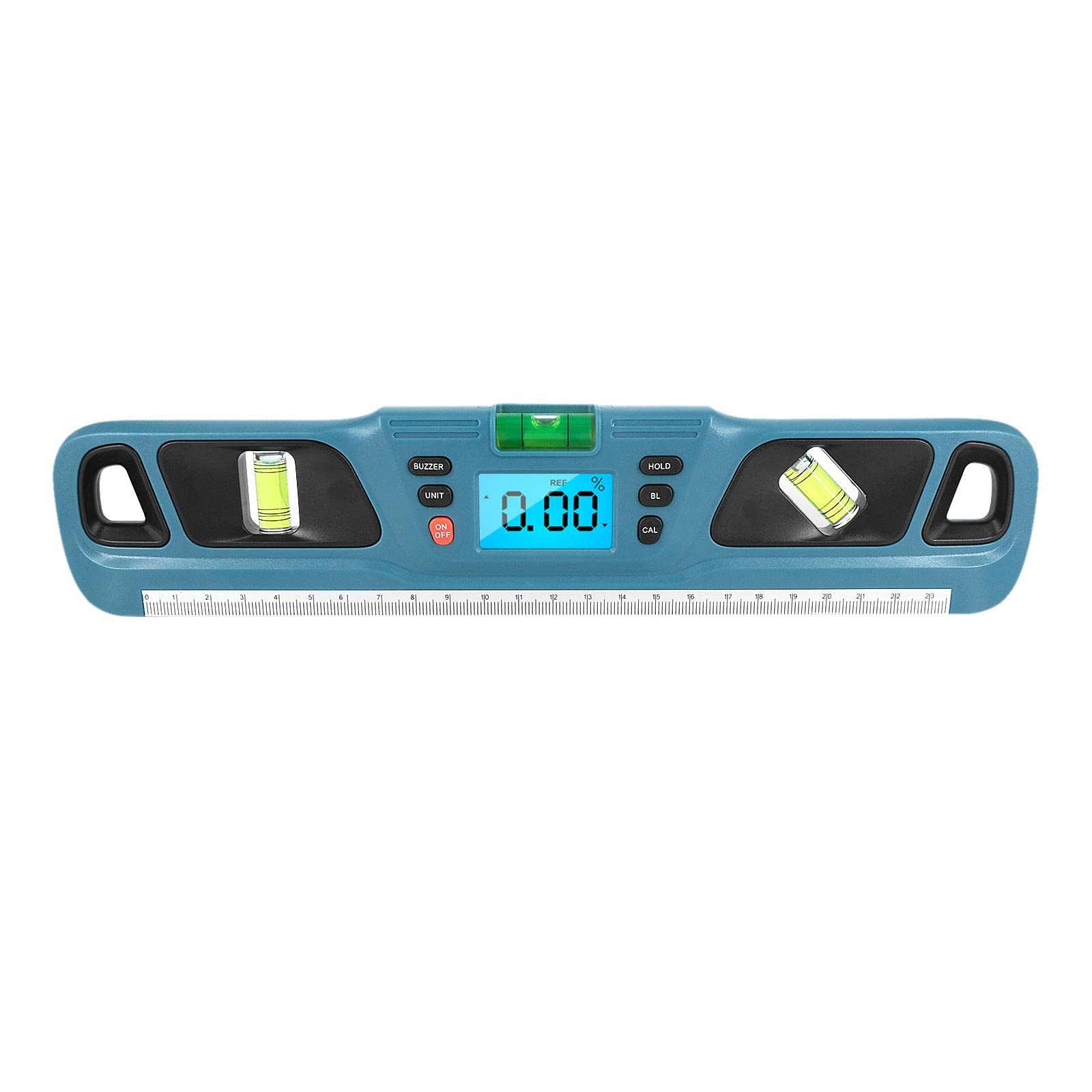 Neaxgeandx Blue, 11.3X2.3x0.8 In 11 In Electronic Level Inclinometer With Magnets For Construction