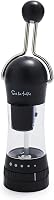 Sur La Table Ratchet Spice Mill Grinder with 5 Adjustable Settings, Ceramic Mechanism, Black - Easy Refill Salt & Pepper Mill