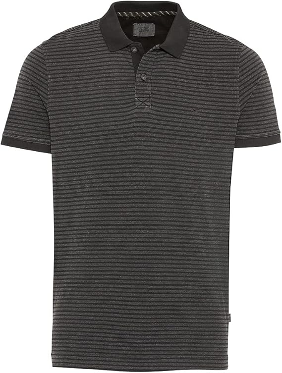 camel active Men's 4094635P3388 Polo Shirt, Asphalt, S Amazon.co.uk