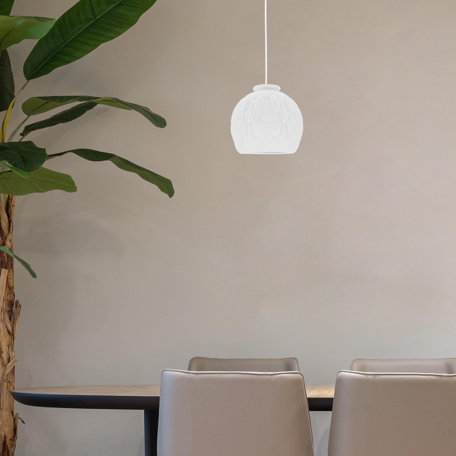 SEWACC Keramik Lampenschirm im Japanischen Stil für Stehlampe und Wandleuchte Weißer Ersatzschirm mit Dekorativer Wirkung und Schutzfunktion für Wohnzimmer Zuhause