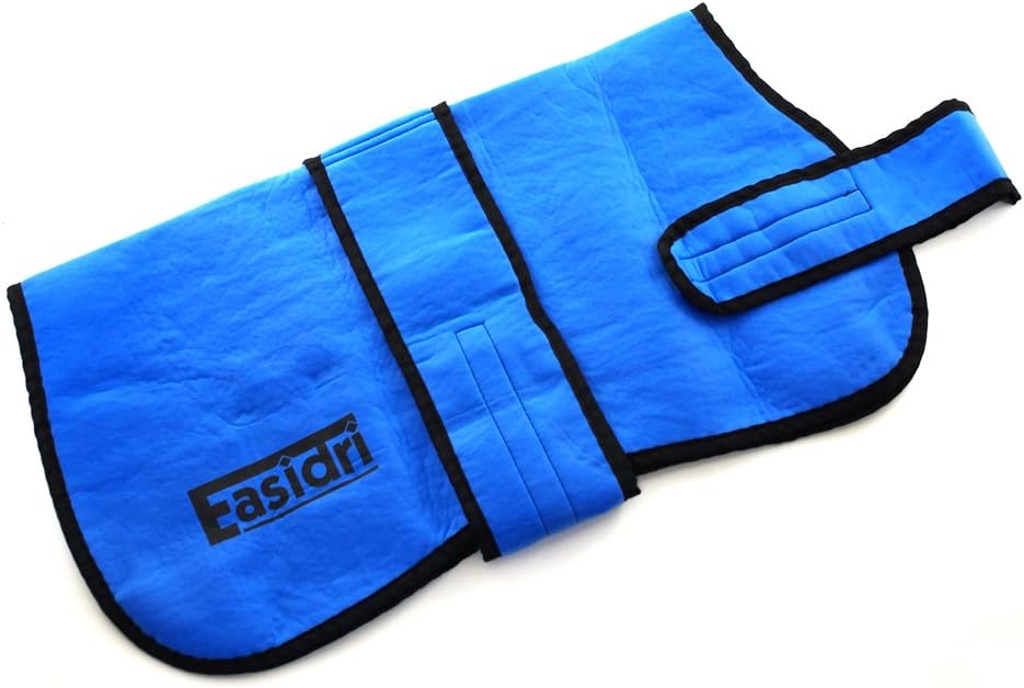 Easidri Cooling Coat for Dog, Medium, blue