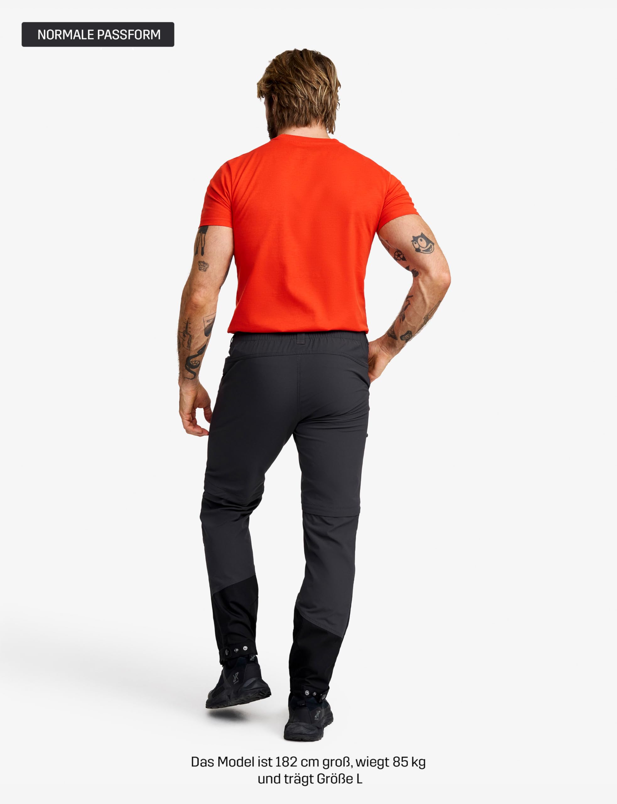 RevolutionRace Range Pro Stretch T Zip-Off Pants für Herren, Wandelbare Wanderhosen für Outdoor-Aktivitäten