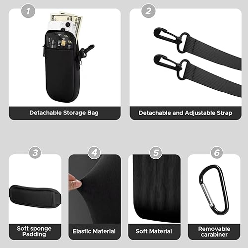 Miniatura 5 de Watter - Bolsa portadora para botellas con bolsillo para teléfono, compatible con vaso Stanley & Simple Morden de 3040 onzas con asa, soporte para