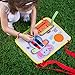KIDZALLIENT Montessori Toy for Toddlers - Essential and Basic Fine Motor Skills Toys - Double-Sided Learn to Dress Activity Busy Board – Educational Sensory Board for Travelling 2 3 4 5 Year Old