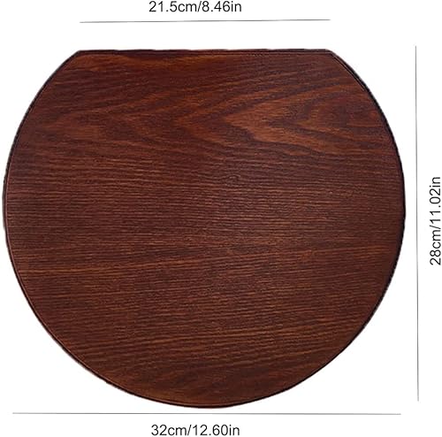 Miniatura 2 de Bandeja de madera con forma de media luna, bandeja decorativa para servir café, té, queso, postre, frutas y verduras (mediana)